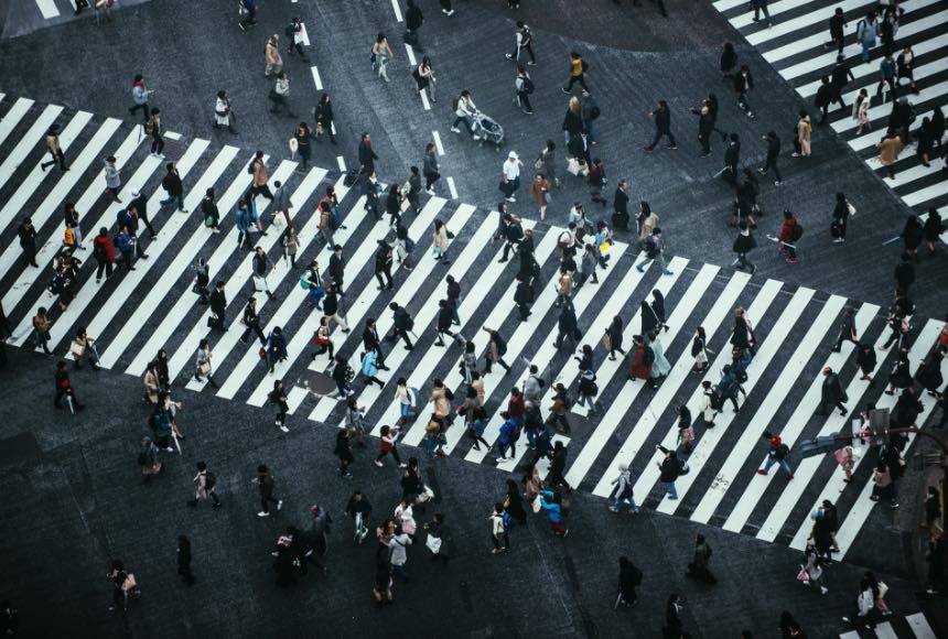 人混みの写真